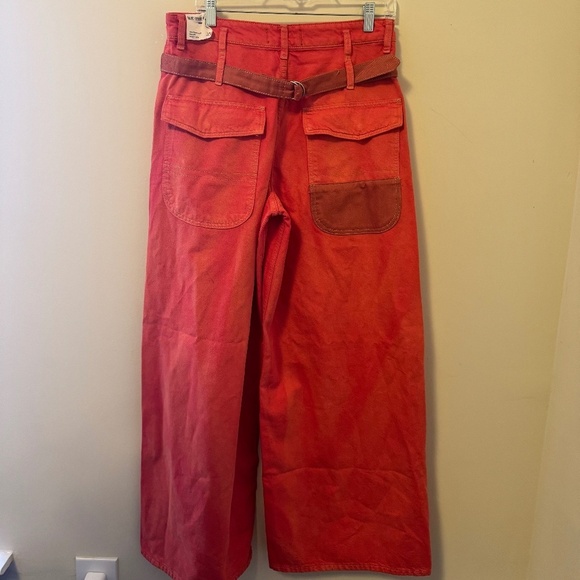 NWT FREE PEOPLE WATERFALLS BAGGY WIDE LEG DENIM JEANS - SIZE 29 - Picture 7 of 11